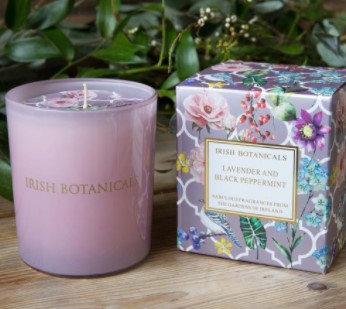 Irish Botanicals   - Lavender & Black Peppermint - Candle